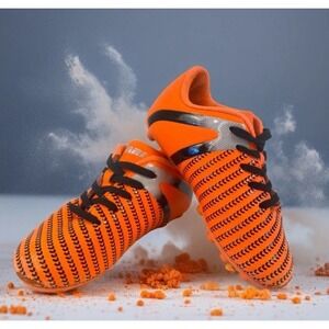 Vizari Impact‎ FG Soccer Cleats Orange Black Youth Size 9.5C VZSE93361Y